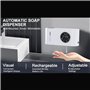 Ohulelks Distributeur de Savon Automatique Distributeur de Savon Mural sans Contact avec Capteur (avec Écran LED) Distributeur d