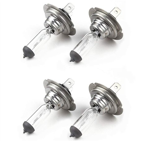 NONDK 4 Ampoules de de Voiture H7 12V / 55W Halogène Lampe Standard