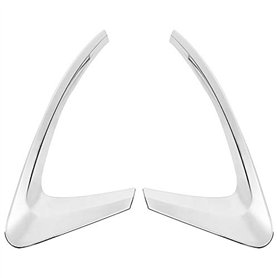 Baixia Pour Kadjar 2015-2018 Accessoires de Voiture ArrièRe Feux de Brouillard Couvre DéCoration Lampe Cadre Garniture Abs Chrom
