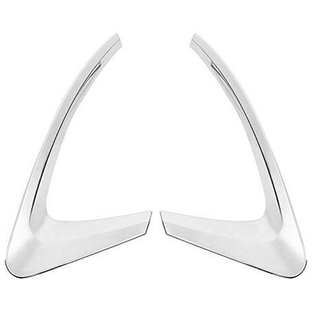 Baixia Pour Kadjar 2015-2018 Accessoires de Voiture ArrièRe Feux de Brouillard Couvre DéCoration Lampe Cadre Garniture Abs Chrom