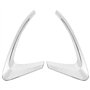 Baixia Pour Kadjar 2015-2018 Accessoires de Voiture ArrièRe Feux de Brouillard Couvre DéCoration Lampe Cadre Garniture Abs Chrom
