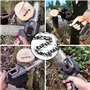 8 PièCes 4 Pouces Mini ChaîNe de TronçOnneuse en Acier Scie à éLaguer éLectrique Accessoire de Remplacement D'Outil de Jardin