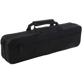 Sac de transport rembourré en nylon pour flûte - 39 x 7 x 11 cm - Noir