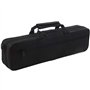 Sac de transport rembourré en nylon pour flûte - 39 x 7 x 11 cm - Noir