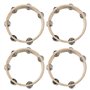 LOLPALONE Lot de 4 tambourins musicaux de 20
