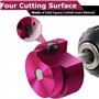 Kayfg 6PCS Alésoir de Tuyau en PVC, Alésoir de Nettoyage de Tuyau en PVC pour Plan de Réparation de Tuyau Installation Facile