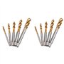 Giwnhvx Tarauds Pointus en Spirale Taraudage Filetage Formant Taraud Hss 10 Pc MéTrique Spirale Cannelé Vis à Taraud M3 M5 M6 M8