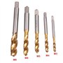 Giwnhvx Tarauds Pointus en Spirale Taraudage Filetage Formant Taraud Hss 10 Pc MéTrique Spirale Cannelé Vis à Taraud M3 M5 M6 M8
