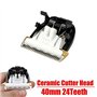 ZAYRAY Lame de Rasoir de TêTe de Coupe en CéRamique de Toilettage 40Mm 24 Dents pour Tondeuse Animale
