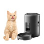 Eighosee Distributeur Automatique de Nourriture pour Chat et Chien avec Bouton WiFi Intelligent de 2 L pour Aliments Secs et Cro