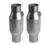 Sctecoau 2 Pièces Convertisseur Catalytique Universel Filé Haut Débit en Acier Inoxydable 425250 Convertisseur Catalytique D'Éch