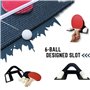 Qutsvosh 1 support de raquette de tennis de table avec étagère pour raquette de -pong