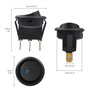 Losueeun Cke Lot de 3 interrupteurs à bascule 12 V 20 A LED, lumière bleue, commande SPST ON, pour bateaux, voitures, voitures d
