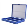 Cpolebev Cpolebev(R) Bleu royal Plastique Rectangle 100 Microslide Diapositive Microscope Boite