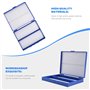 Cpolebev Cpolebev(R) Bleu royal Plastique Rectangle 100 Microslide Diapositive Microscope Boite