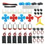 Bnnlqpsttg Kit de Moteurs à Courant Continu (CC) - Moteur Électrique pour Loisirs - Support de Pile