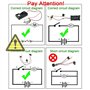 Bnnlqpsttg Kit de Moteurs à Courant Continu (CC) - Moteur Électrique pour Loisirs - Support de Pile