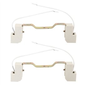 Xptieeck 2X Poignée en Céramique en MéTal de Connecteur de Support de Lampe de Douille D'Ampoule R7S pour La Lumière D'Inondatio