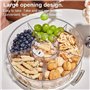GREOHNMPAW Plateau de Conservation Alimentaire Multifonction avec Couvercle, Récipient pour Aliments, Plateau pour Conserver Noi