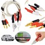 Lot de 3 paires de câbles de pince de prise banane isolés à faible résistance Lcr Terminal de jauge de plomb de sonde Lcr Kelvin
