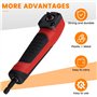 GREOHNMPAW Adaptateur D'Extension de Tige de Perçage à Angle Droit de 90 Degrés pour Tournevis Magnétique Hexagonal 1/4 Pouce av