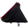 Cpolebev 1 Pcs VéLo ArrièRe Queue RéFlecteur Garde-Boue Ovale Avertissant Rouge Noir