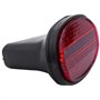 Cpolebev 1 Pcs VéLo ArrièRe Queue RéFlecteur Garde-Boue Ovale Avertissant Rouge Noir