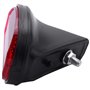 Cpolebev 1 Pcs VéLo ArrièRe Queue RéFlecteur Garde-Boue Ovale Avertissant Rouge Noir