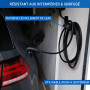 EVify Support Cable Recharge Type 2 Peu encombrant pour Voiture Electrique • Support Mural Prise Type 2 • Accessoires pour Câble