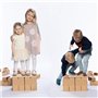 GIGI Bloks Cabane Enfant Interieure | Kit de Construction pour Cabane Carton avec 203 Bloc de Construction Enfant Empilables & E