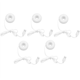 Sxmrmnx 5X Humidificateur USB en Forme de Donuts Blanc pour Le Bureau Mini Humidificateur Portable Creatif Purificateur d'air Bl