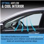 BFRDGE Auto Deflecteurs d'air pour Kia Stonic KX1 YB 2018-2024, Deflecteur Vitre Déflecteurs de Fenêtre Latérale Déflecteur de P
