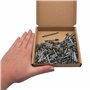 SKIR'CO Lot de 100 rivets aveugles peints 4,0 x 8 mm en aluminium avec foret inclus (vert chromé RAL 6020)
