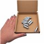 SKIR'CO Lot de 10 ancrages moletés M8 x 30 mm, manchon de boulon d'expansion, chevilles murales, ancrage en béton