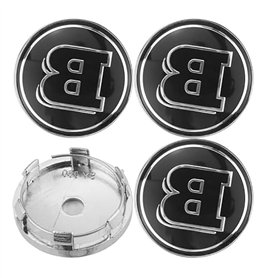 LJJWIW 4 Pièces Voiture Cache Moyeux pour Smart Brabus 60mm