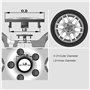 LJJWIW 4 Pièces Voiture Cache Moyeux pour Smart Brabus 60mm,Capuchons Centre Roue Moyeu Enjoliveur Jantes Enjoliveurs Résistant 