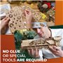 UGEARS V-Express Train à Vapeur avec Tender - Puzzle Cadeau Fête des Pères pour Adultes Kits de Modèles de Puzzle en Bois 3D pou