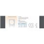 Plaque murale pour tuyau de ventilation en PVC 100 mm Bride murale Plaque de montage Tubes ronds en plastique ABS Conduits d'air