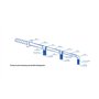 Plaque murale pour tuyau de ventilation en PVC 100 mm Bride murale Plaque de montage Tubes ronds en plastique ABS Conduits d'air