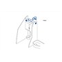 Plaque murale pour tuyau de ventilation en PVC 100 mm Bride murale Plaque de montage Tubes ronds en plastique ABS Conduits d'air