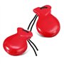 Terphadp 1 Paire de Castagnettes Espagnoles Castagnettes de Flamenco avec Cordes Castagnettes à Percussion à Main Traditionnelle