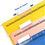 lehua 120 Ensembles D'Onglets de Document de Fichier Onglets de Dossier Suspendu de 2 Pouces et Inserts Multicolores pour une Id