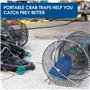 JDigJid Sac à Appâts pour Piège à Crabe 6 Pièces avec Casier Accessoires de Pêche Portables pour Piège à Poisson
