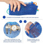 JDigJid Sac à Appâts pour Piège à Crabe 6 Pièces avec Casier Accessoires de Pêche Portables pour Piège à Poisson