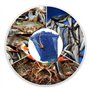 JDigJid Sac à Appâts pour Piège à Crabe 6 Pièces avec Casier Accessoires de Pêche Portables pour Piège à Poisson