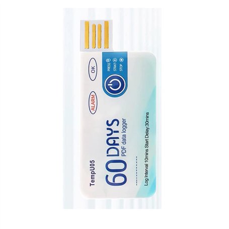 Uanratg TempU05 Enregistreur de données de température 60 jours Analyseur de température jetable PDF USB