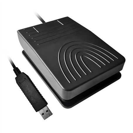 Kepgapo Interrupteur au Pied USB PéDale de Clavier ContrôLe de la PéDale USB PéDale de Commande Haute Sensibilité pour PC Ordina