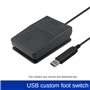 Kepgapo Interrupteur au Pied USB PéDale de Clavier ContrôLe de la PéDale USB PéDale de Commande Haute Sensibilité pour PC Ordina