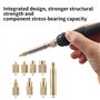 Jaqperd Embout de Fer à Écrou D'Insertion Thermique TS100 Insert de Pointe de Fer à Souder M2-M8 Kit D'Insertion D'Écrou D'Inser
