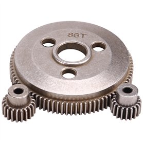 PpAaJK Engrenage Cylindrique En Acier 48P 86T pour 1/10 2WD Slash/Stampede avec Engrenages Pignon 19T 21T Remplace 4686